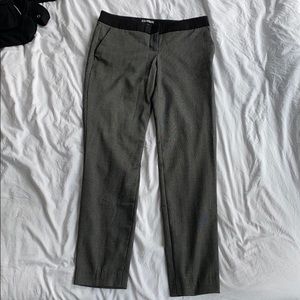 Gray dot work pants size 0 express